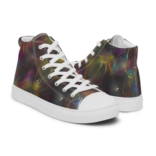 Chromalush on a Men's High Top Canvas Shoes
