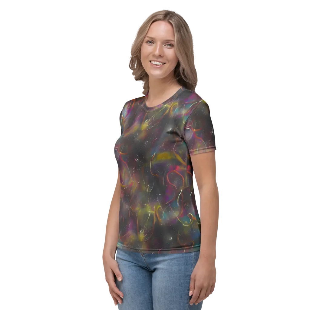 Chromalush on Women's Crew Neck T-Shirt — Left