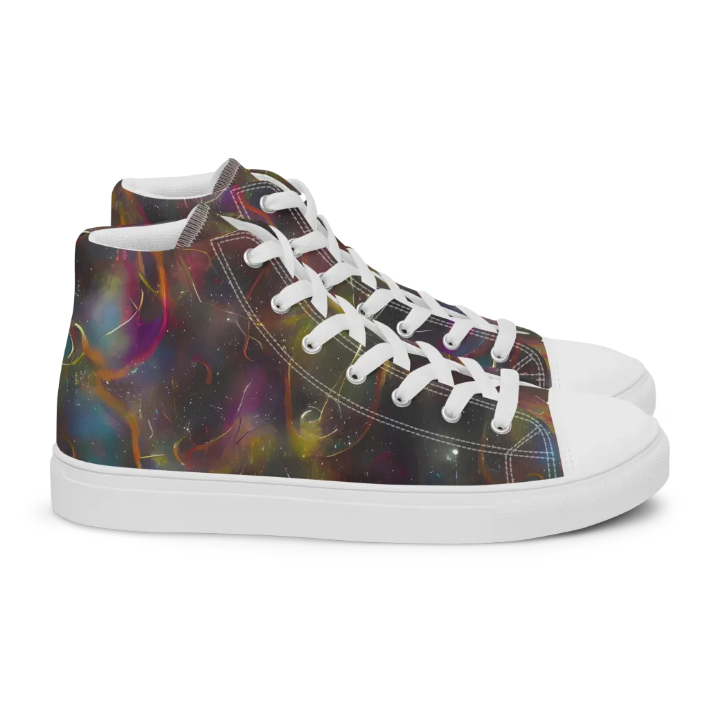 Chromalush on Women's High Top Canvas Shoes — Right