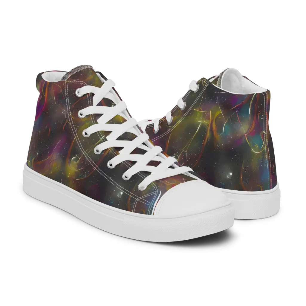 Chromalush on Women's High Top Canvas Shoes — Right