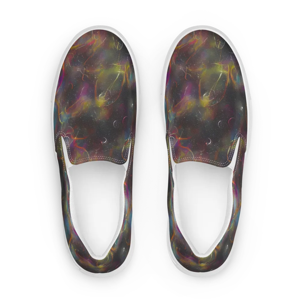 Chromalush on Men's Slip-On Canvas Shoes — Front