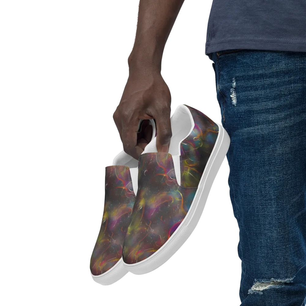 Chromalush on Men's Slip-On Canvas Shoes — Left Front