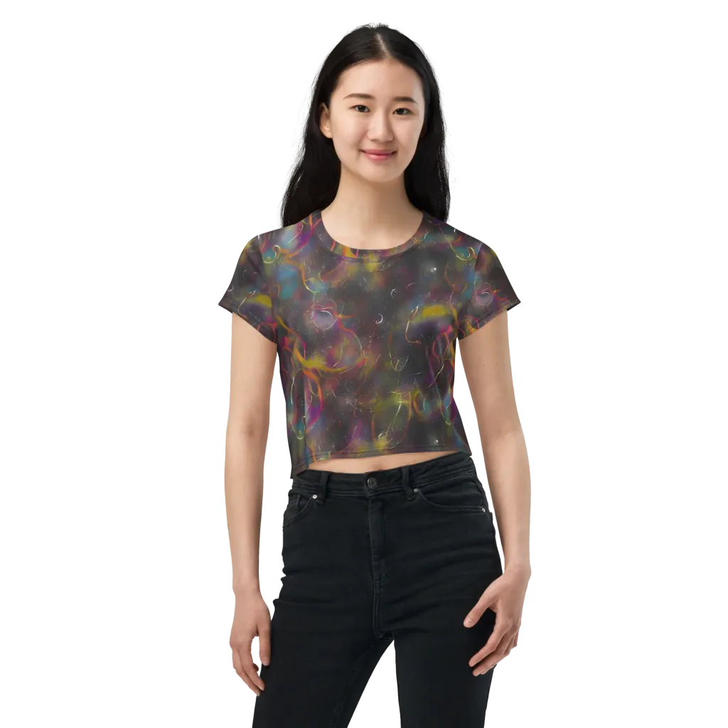 Chromalush on Crop Tee — Front