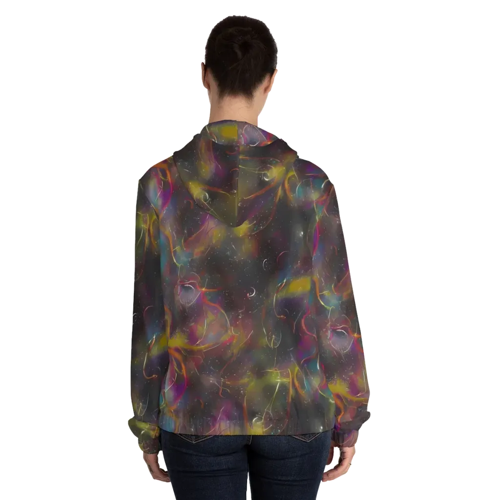 Chromalush on Women's Full-Zip Hoodie — Back On Person