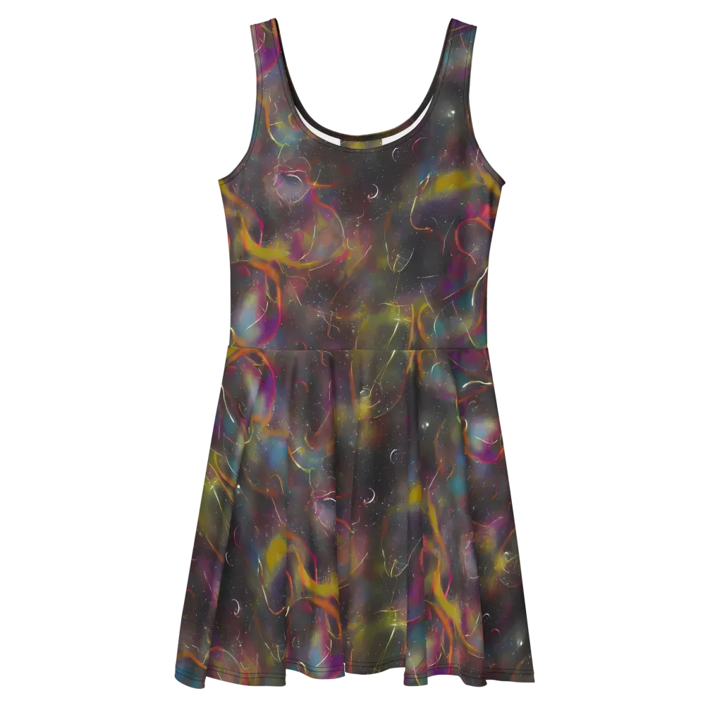 Chromalush on Skater Dress — Front
