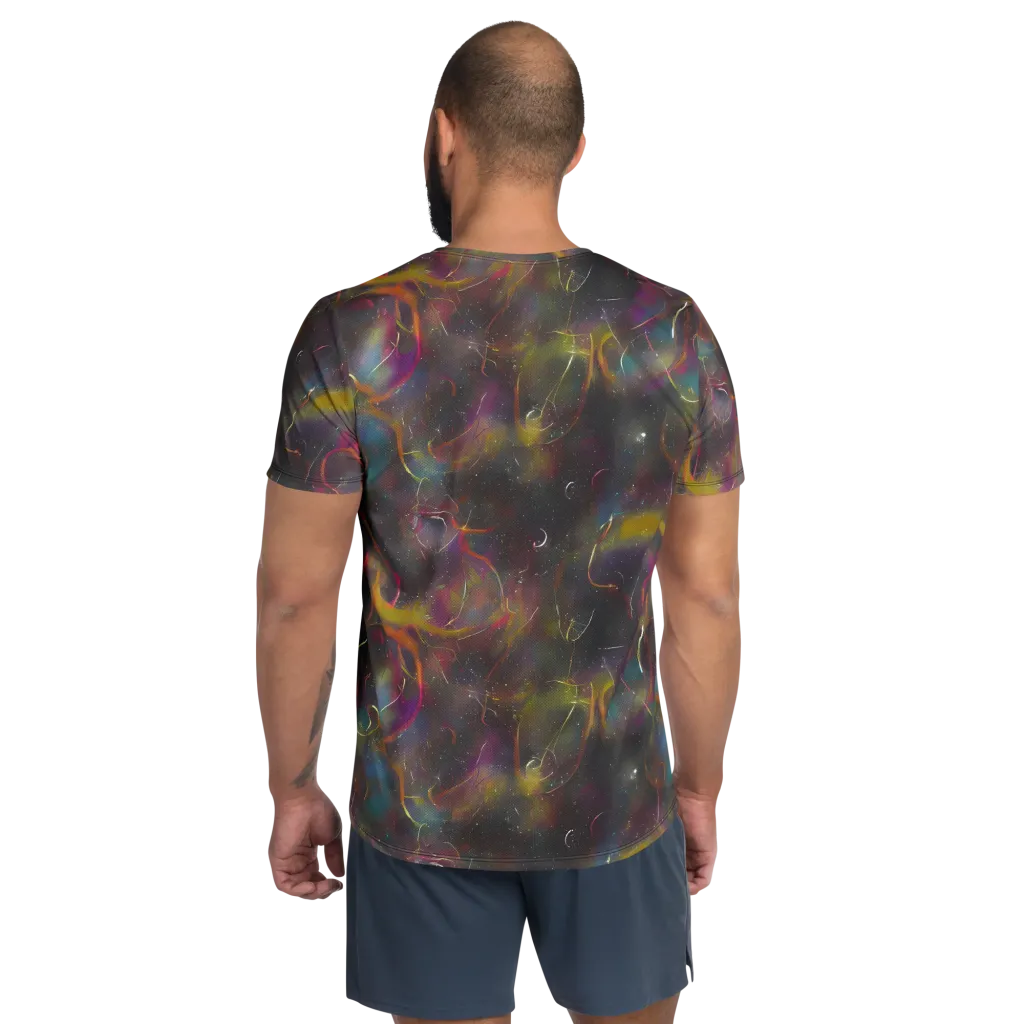 Chromalush on Men's Athletic T-Shirt — Back