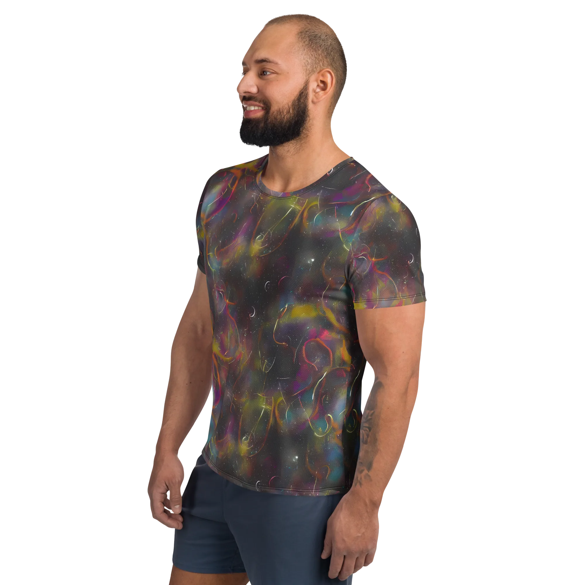 Chromalush on Men's Athletic T-Shirt — Left