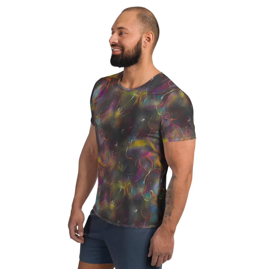 Chromalush on Men's Athletic T-Shirt — Left