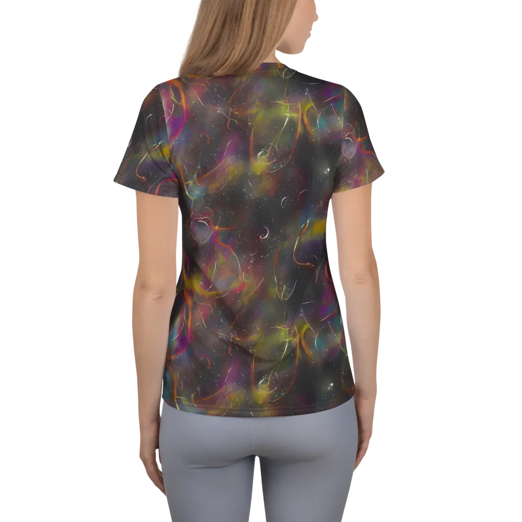 Chromalush on Women's Athletic T-Shirt — Back