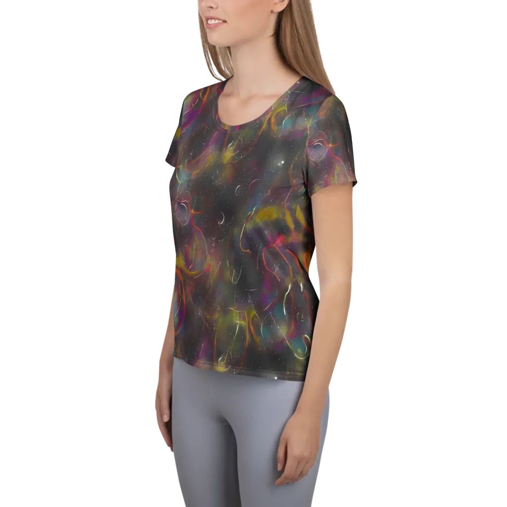 Chromalush on Women's Athletic T-Shirt — Left