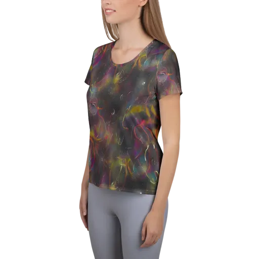 Chromalush on a Women's Athletic T-Shirt