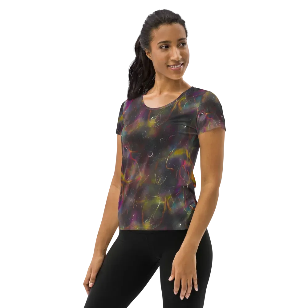 Chromalush on Women's Athletic T-Shirt — Left