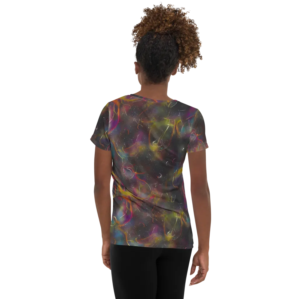 Chromalush on Women's Athletic T-Shirt — Back