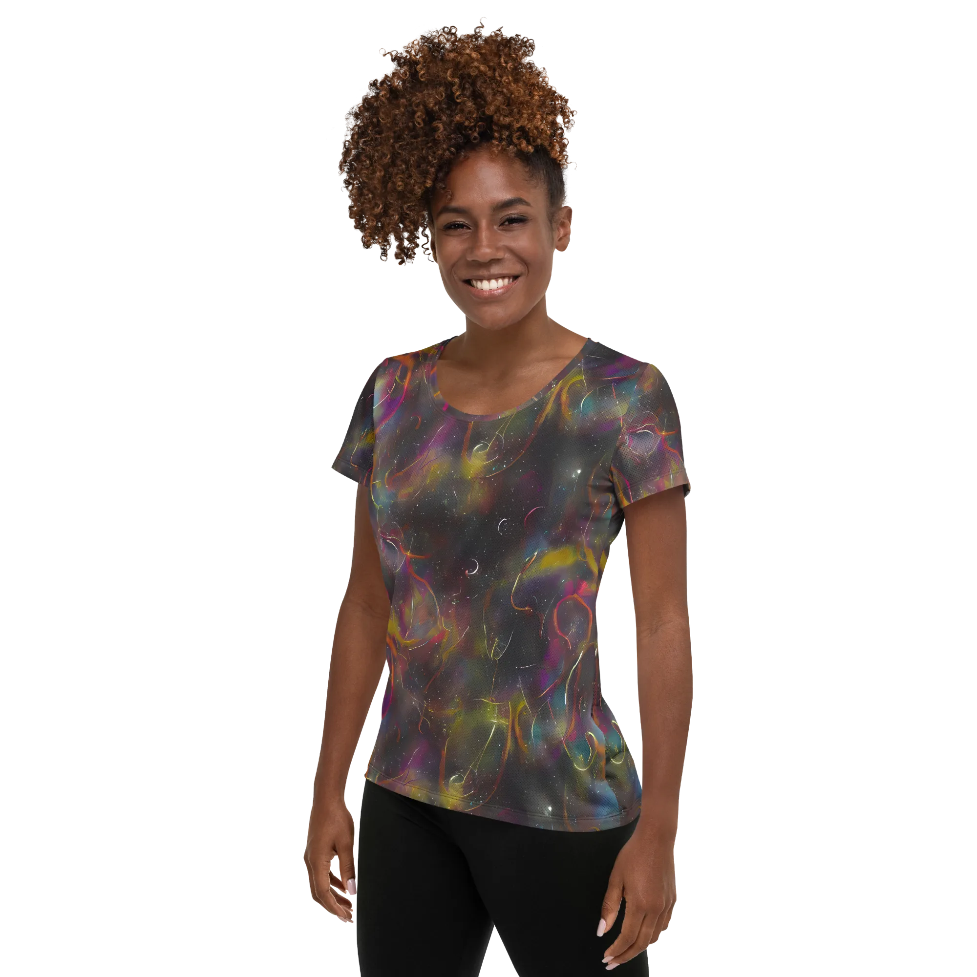 Chromalush on Women's Athletic T-Shirt — Left