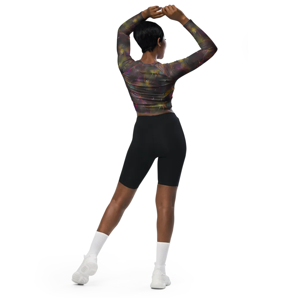 Chromalush on Long Sleeve Crop Top — Back