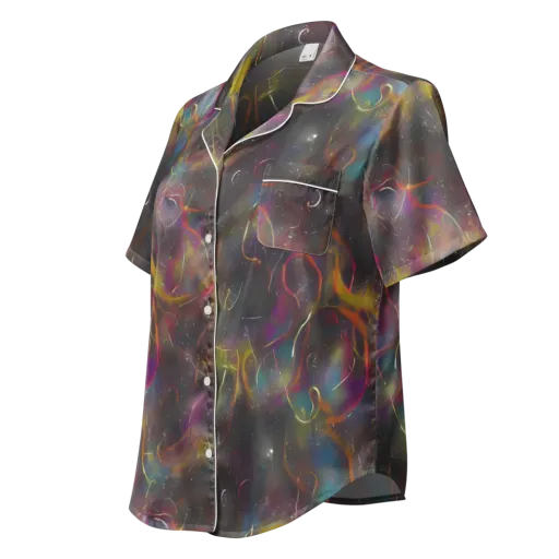 Chromalush on a Women's Short Sleeve Pajama Top