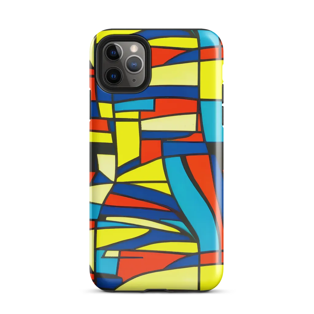 Neon Fractals on Tough Case for iPhone® — Front
