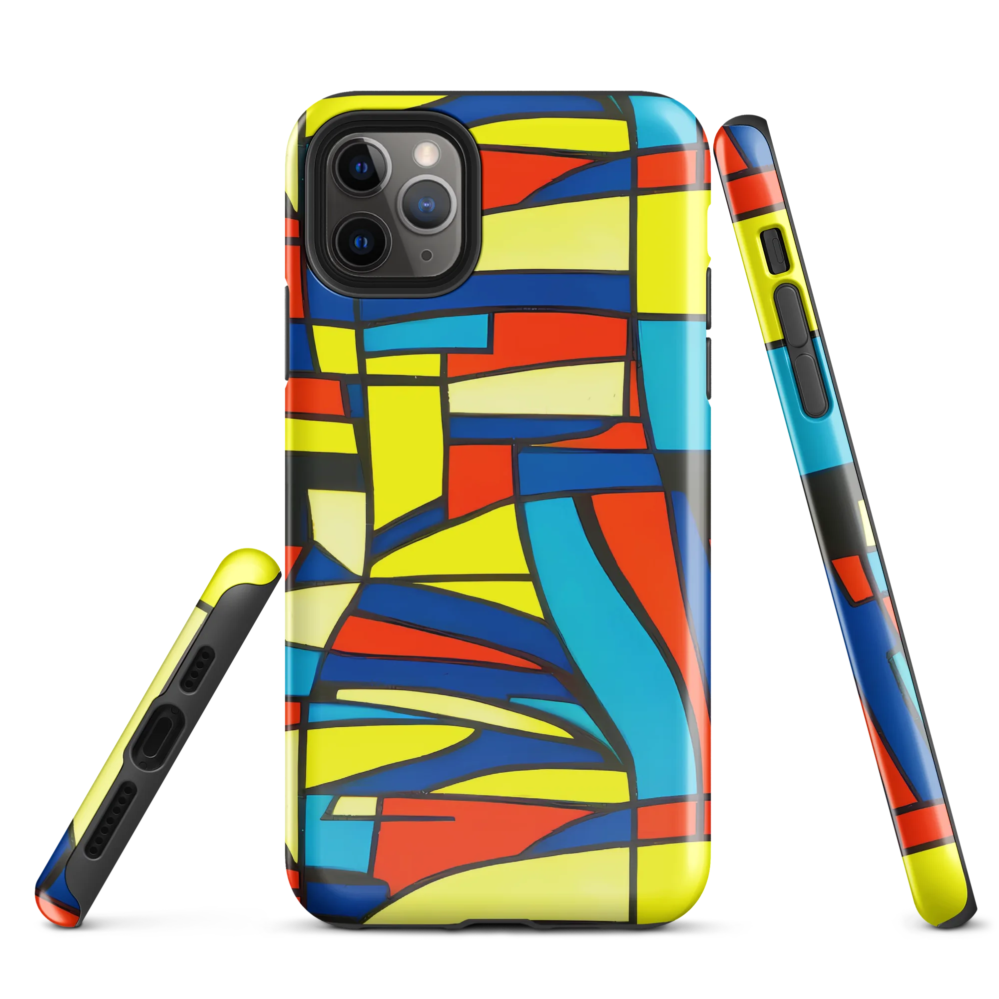 Neon Fractals on Tough Case for iPhone® — Front