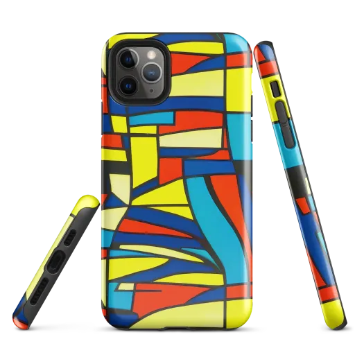 Neon Fractals on a Tough Case for iPhone®