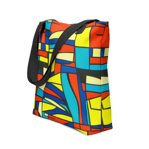 Neon Fractals on a Tote Bag
