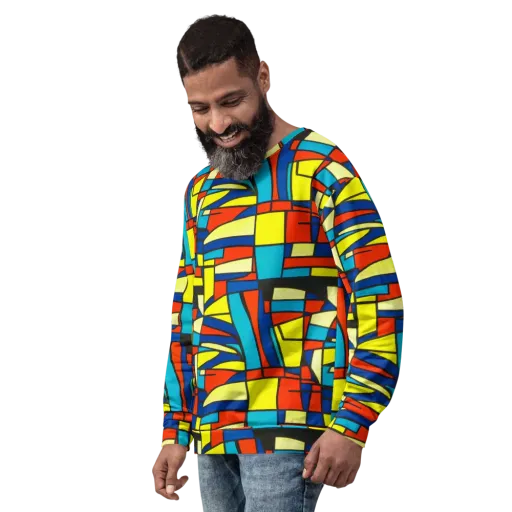 Neon Fractals on a Sweatshirt