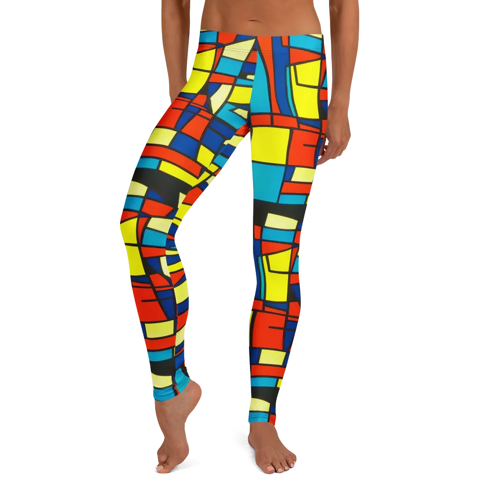 Neon Fractals on Leggings — Front