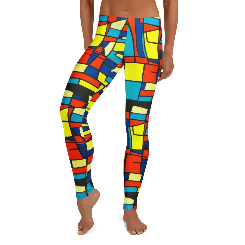 Neon Fractals on Leggings — Front
