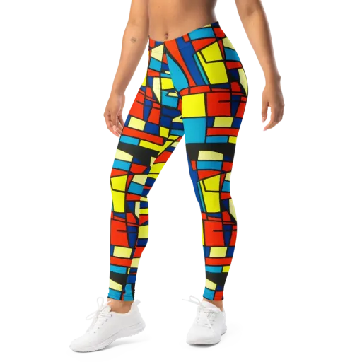Neon Fractals on a Leggings