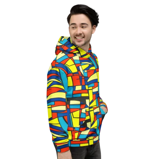 Neon Fractals on a Hoodie
