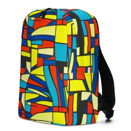 Neon Fractals on a Minimalist Backpack