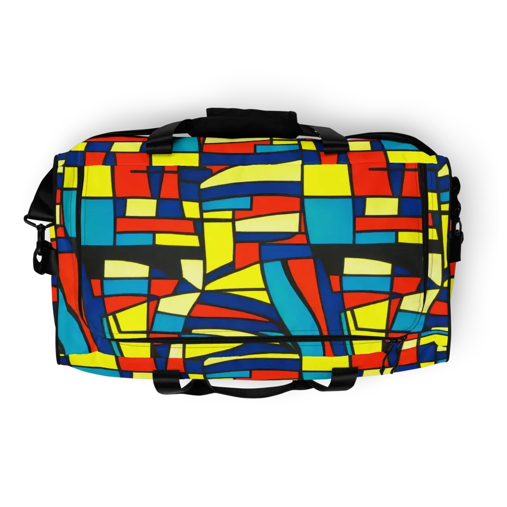 Neon Fractals on Duffle Bag — Top