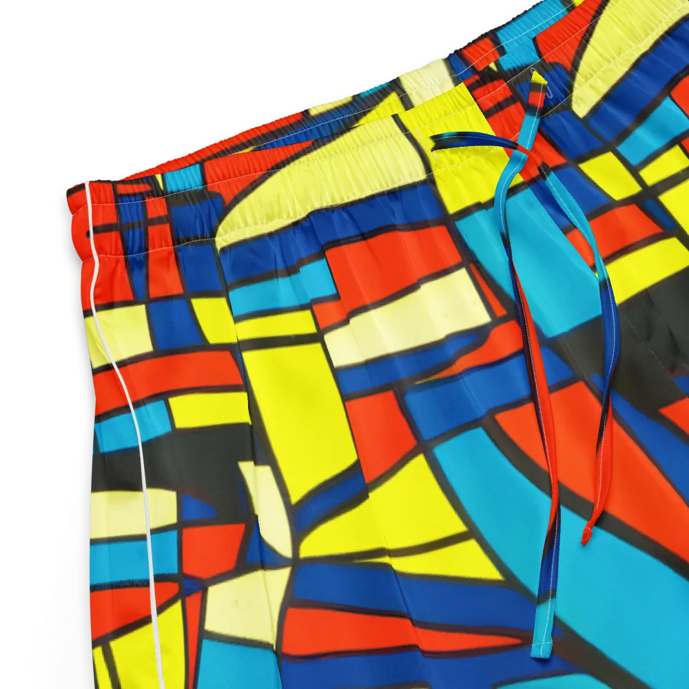 Neon Fractals on Women's Pajama Shorts — Product details