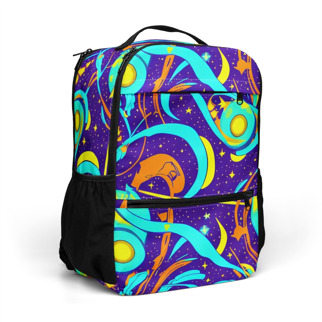 Stellar Swirl on Utility Backpack — Right Front