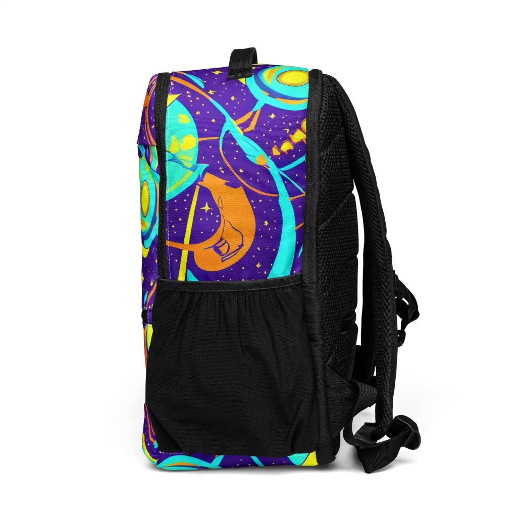 Stellar Swirl on Utility Backpack — Left