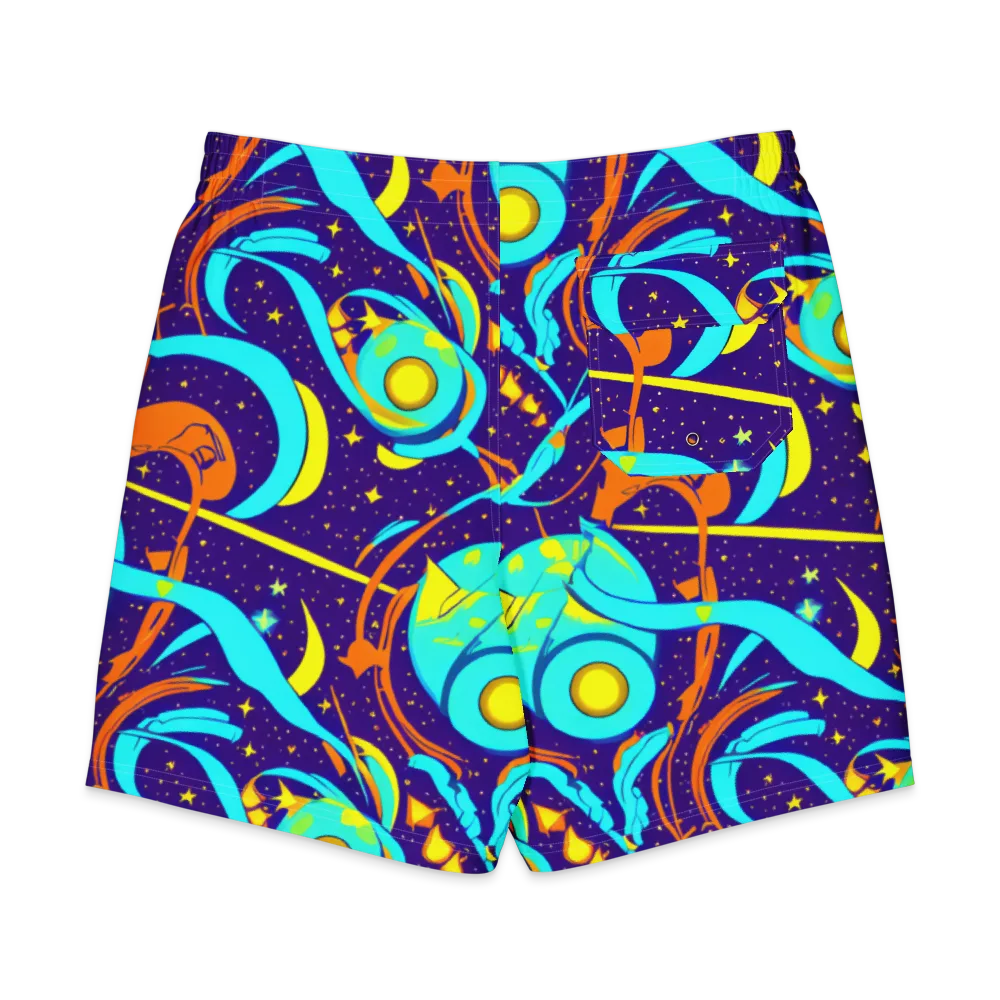 Stellar Swirl on Men's Board Shorts — Back