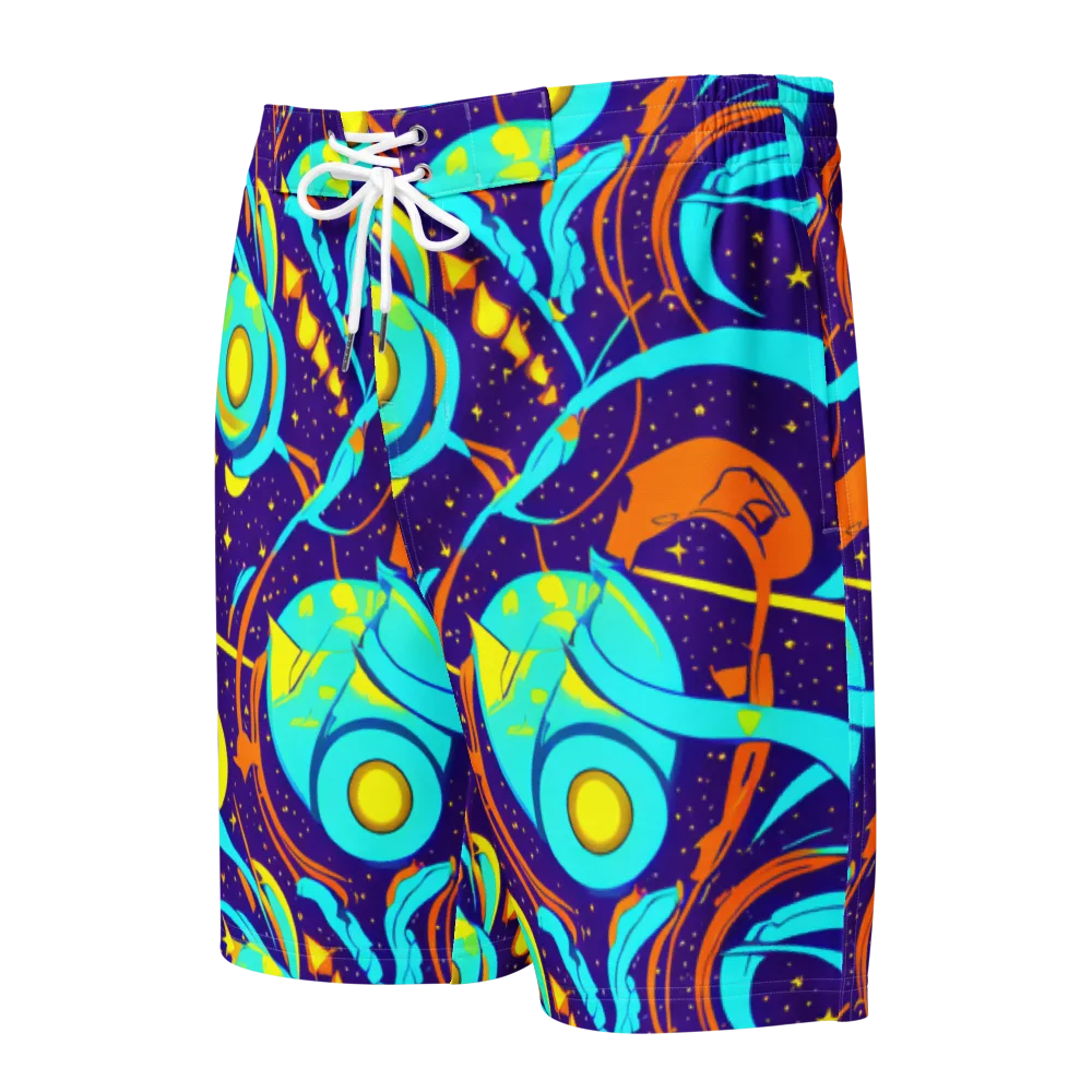 Stellar Swirl on Men's Board Shorts — Front