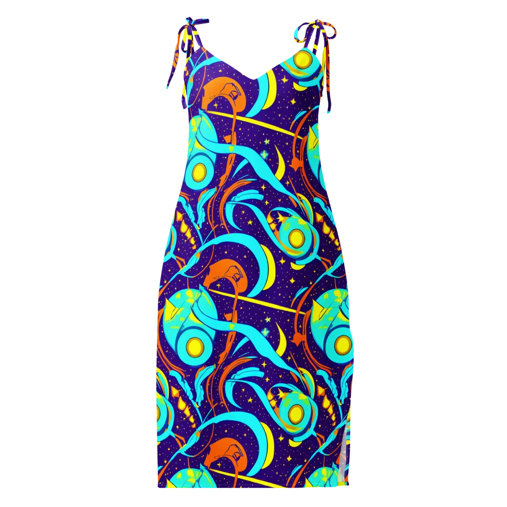 Stellar Swirl on Slip Dress — Front