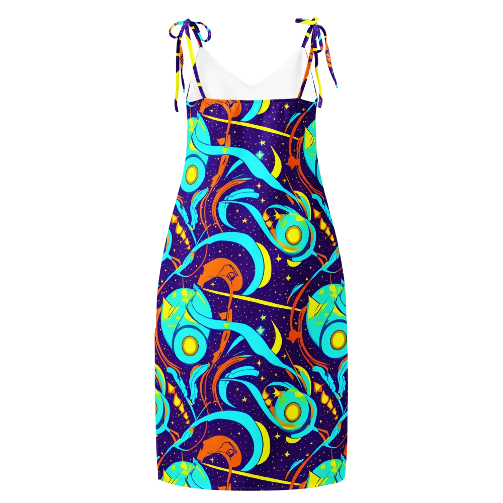 Stellar Swirl on Slip Dress — Back