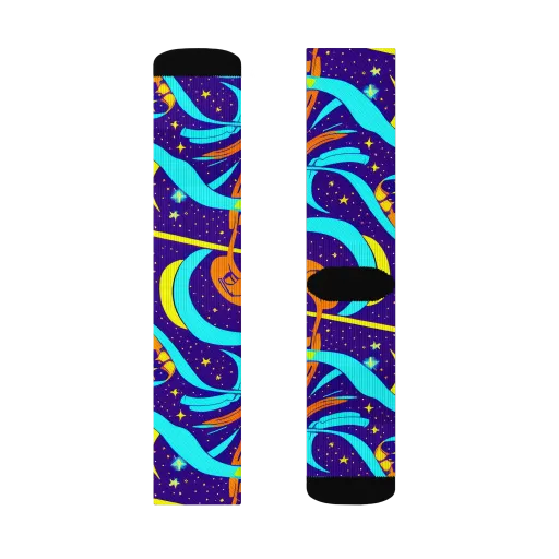 Stellar Swirl on a Socks