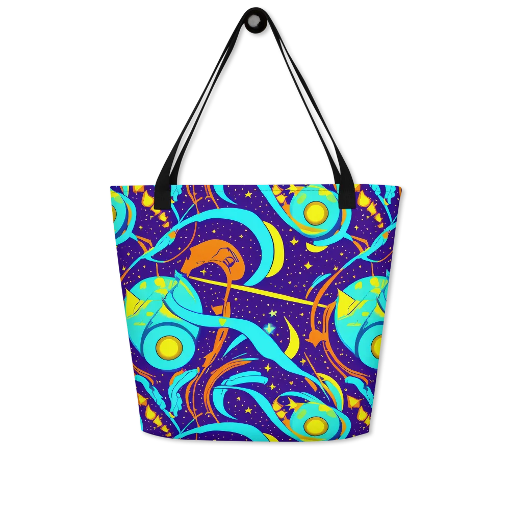Stellar Swirl on Large Tote Bag W/ Pocket — Front