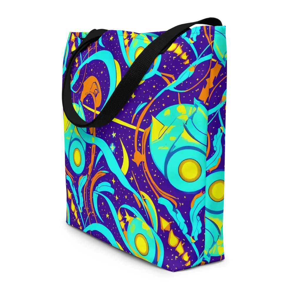 Stellar Swirl on Large Tote Bag W/ Pocket — Front