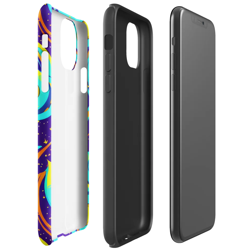 Stellar Swirl on Tough Case for iPhone® — Right