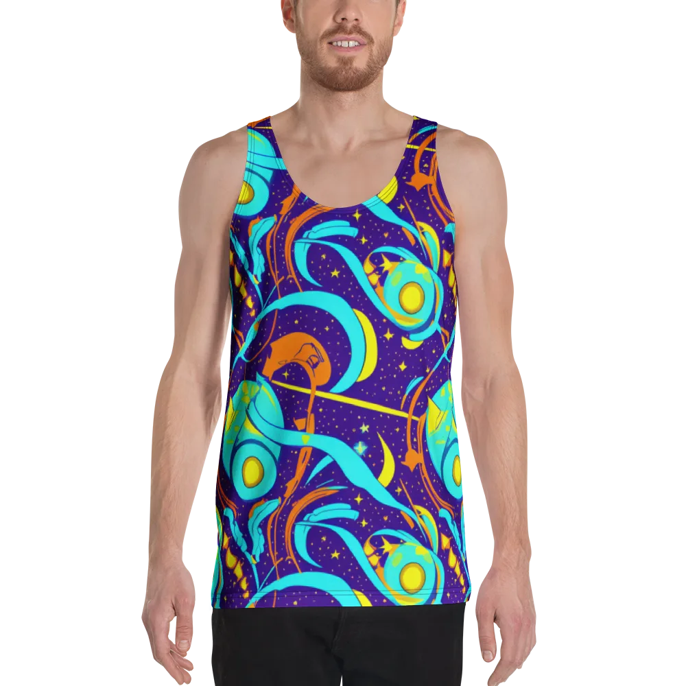 Stellar Swirl on Men's Tank Top — Front