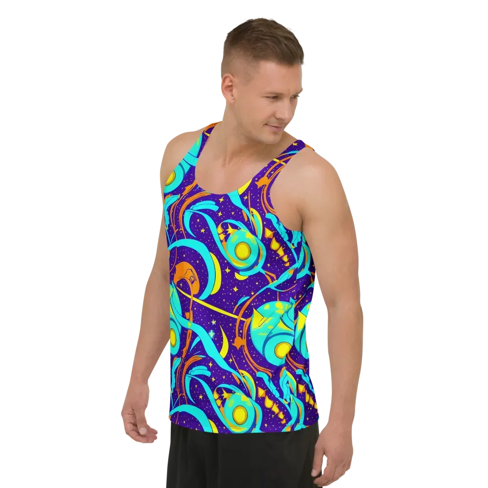 Stellar Swirl on Men's Tank Top — Left Front