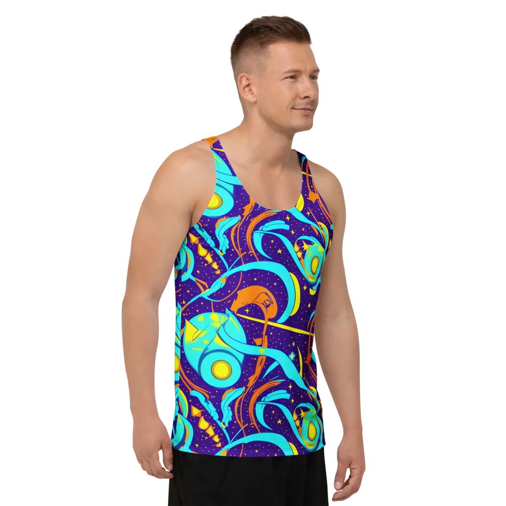 Stellar Swirl on Men's Tank Top — Right Front