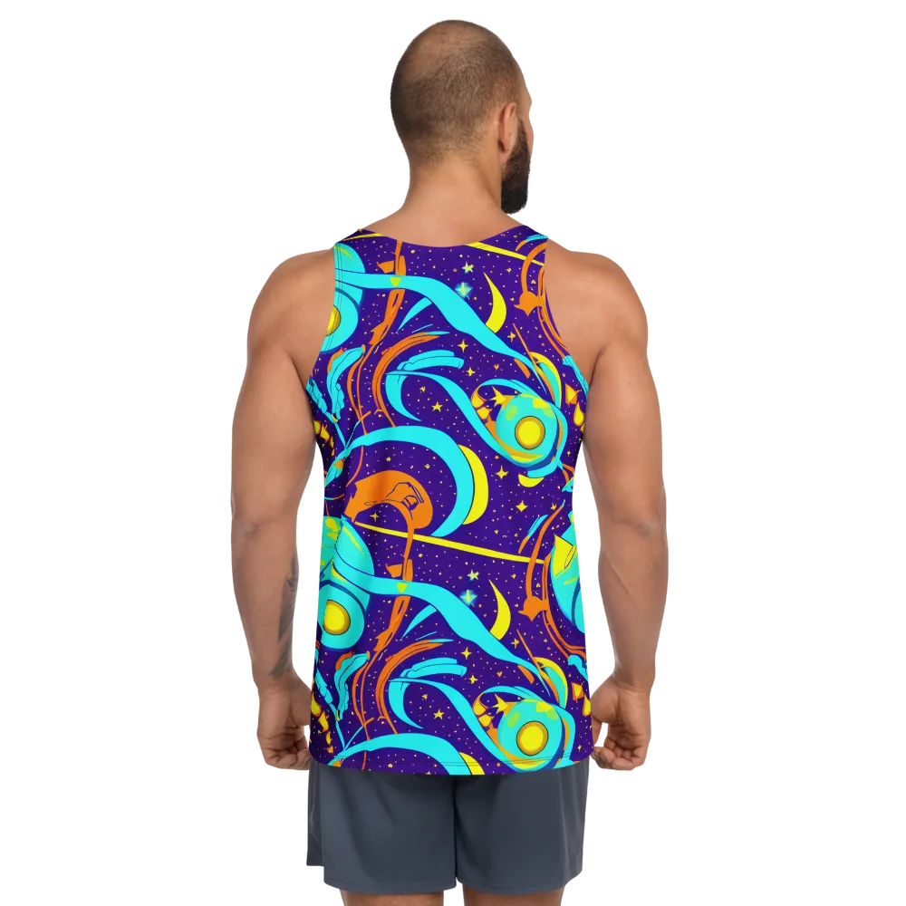 Stellar Swirl on Men's Tank Top — Back