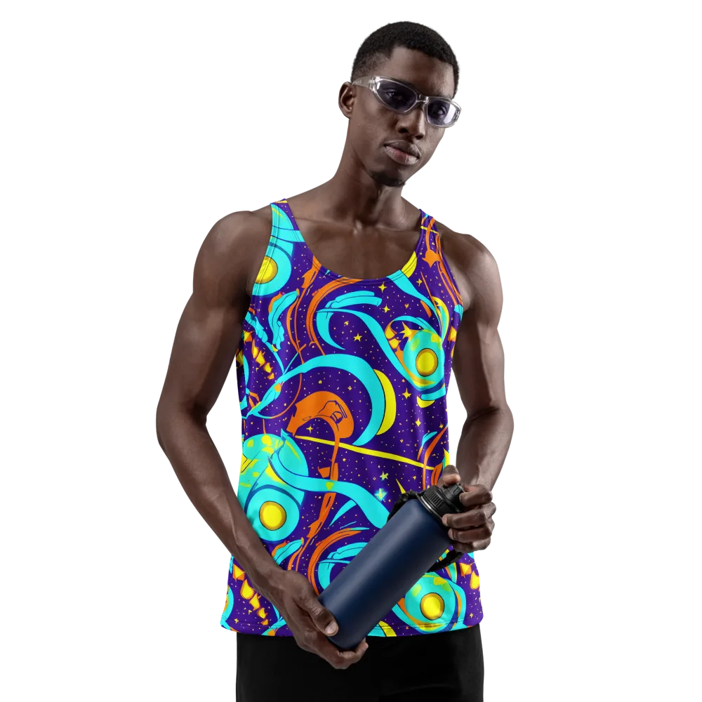 Stellar Swirl on Men's Tank Top — Front