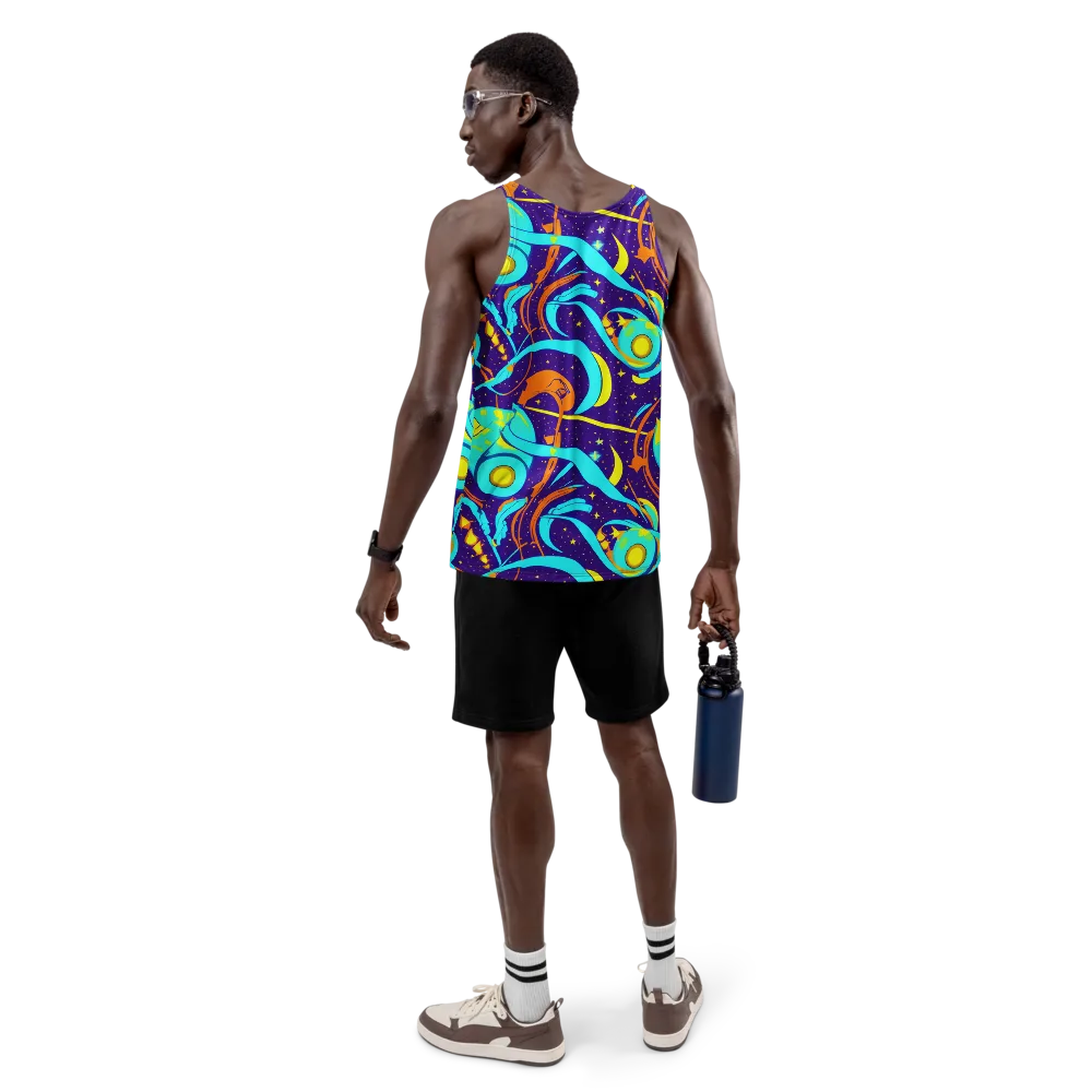 Stellar Swirl on Men's Tank Top — Back
