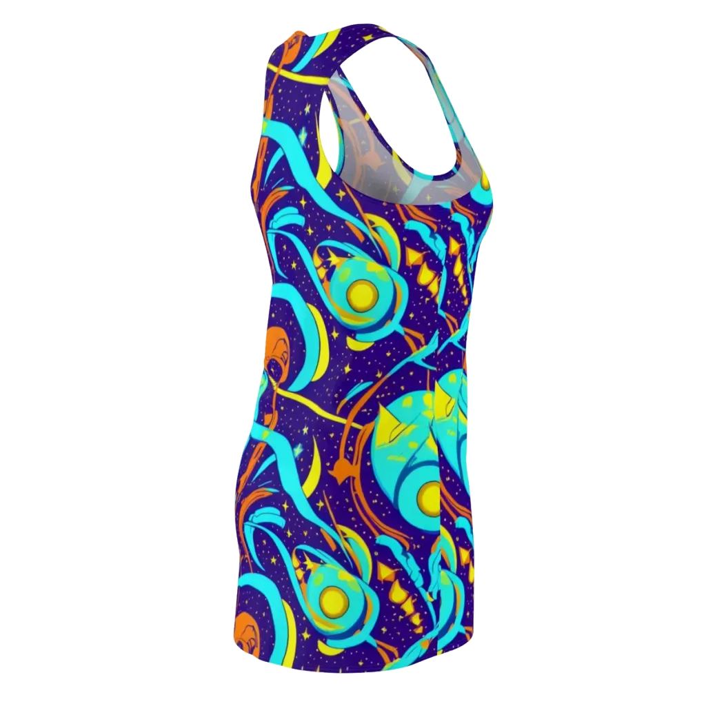 Stellar Swirl on Racerback Dress — Back Side