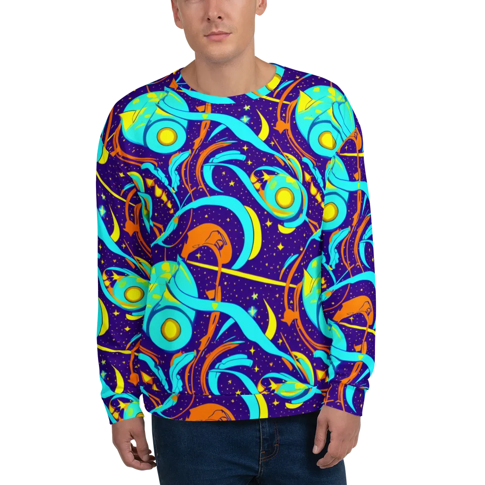 Stellar Swirl on Sweatshirt — Front